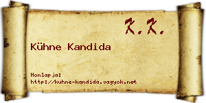 Kühne Kandida névjegykártya